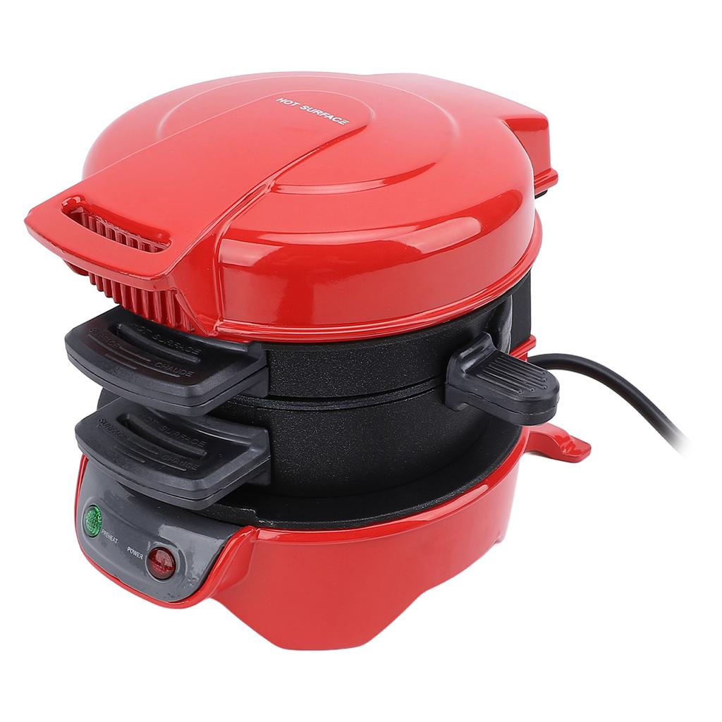 3 In 1 Breakfast Sandwich Maker Professional Fast Heat Up Automatic Temperature Control Prevents Sti