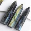 8-15Cm Large Size Natural Labradorite Tower Point Obelisk Ornament For Home Room Living Room Office Decor Christmas Gift