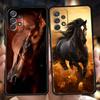 Pouzdro na telefon s koněm pro Samsung Galaxy A15 A14 A25 A54 A34 A51 A71 A72 A73 A32 A52 A52S A11 A21S A31 A41 5G Měkký kryt Tašky