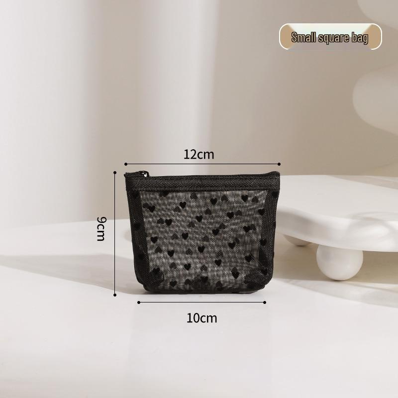 

Дышащая сетчатая косметичка - Большая, портативная, высококачественное хранение для студентов и помад