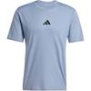 Adidas Power 3-Stripes Logo Fitness Moisture-Wicking Short Sleeve Dopamine Crew Neck T-Shirt Men T-Shirts Silver Purple JI8216