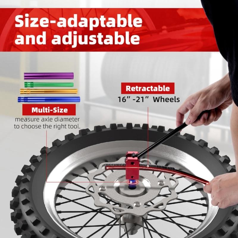 Universal 16-21Inch Dirt Bike Tire Adjustment Tool With Fast Installation Design For Professional Riders Quick Setups