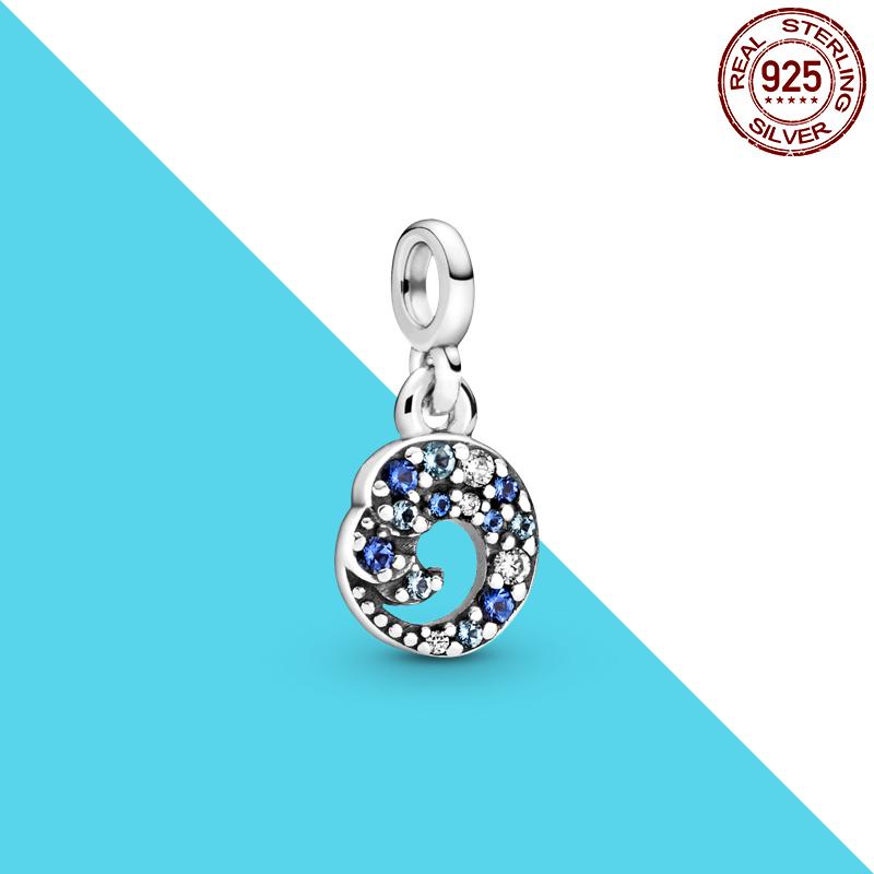 925 Silver Me Series Eye Medallion Pendant Charms for Bracelet Necklace DIY Link Earring Styling Two-ring Connector Jewelry