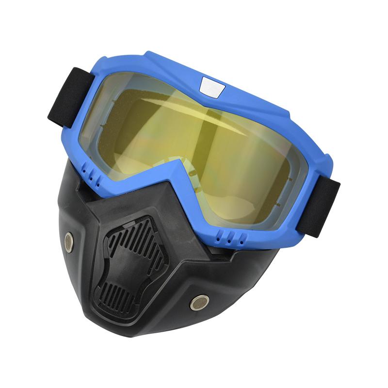 Manufacturer  New Full Face Shield Motocross Mask Windproof Outdoor Sport Goggles Trendy Motorcycle Glasses Mask