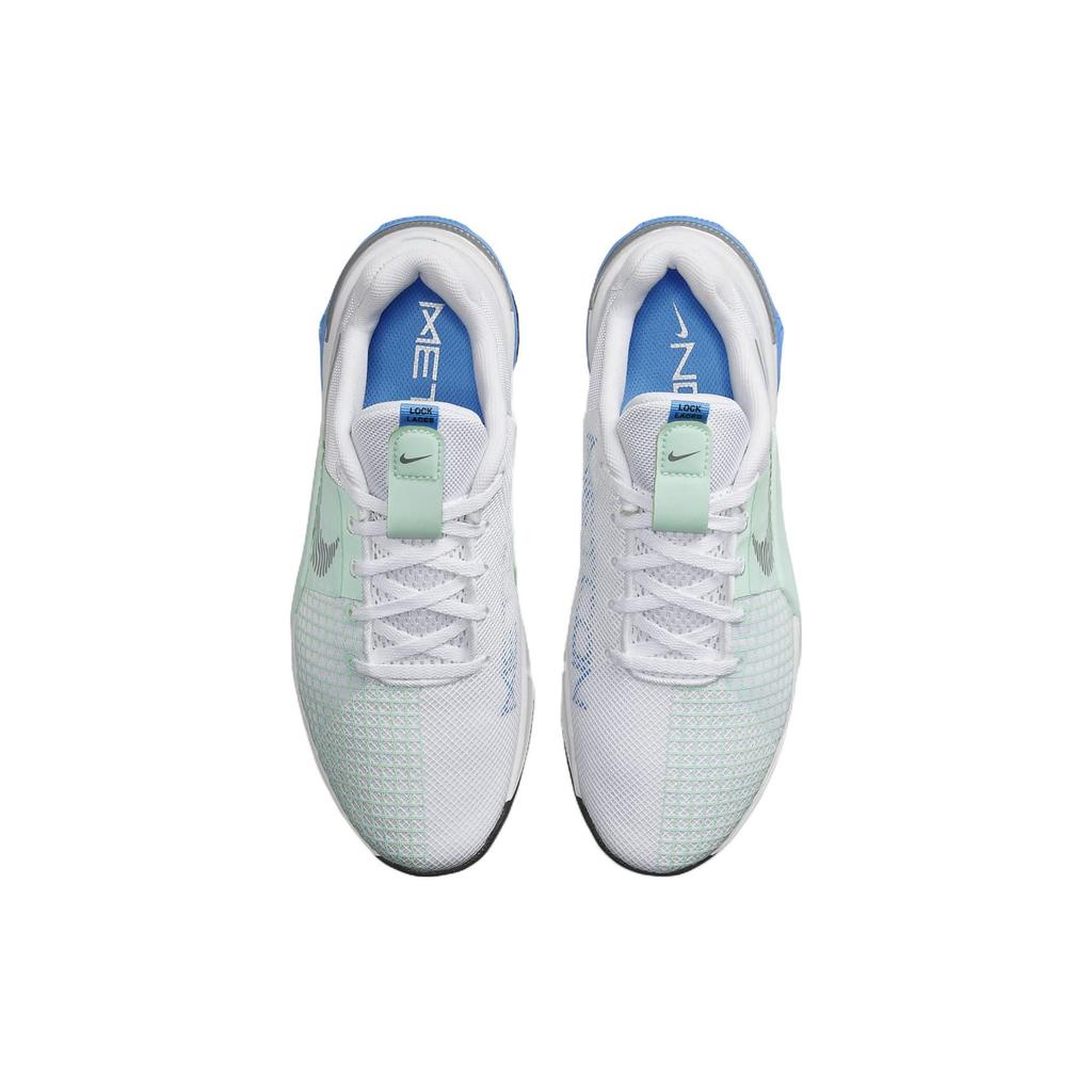 Nike Metcon 8 White Mint Foam Women Sneakers University-Blue Metallic-Silver DO9327-100