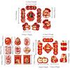 Cartoon New Year Magnetic Sticker God of Wealth Reusable Zodiac Horse Refrigerator Magnets Festive Traditional