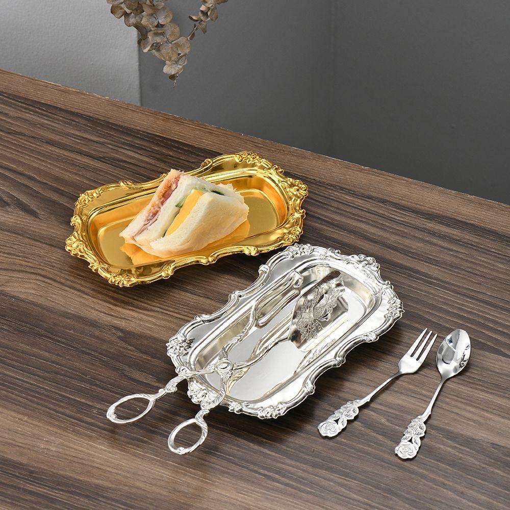 Stainless Steel Butterfly Snack Tray – Multi-Purpose Breakfast & Dessert Plate