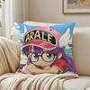 Playful Whimsical DDrSlump Arales Cartoon Cushion Cover Pillowcase Antidustmite Living Room Sofa Decor Cushion Room