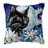 Cute Animal Latch Hook Rug Kits Pillows Smyrna Package Carpet Cat Embroidery Latch Hook Kit Diy Cross Stitch Pillow Knooppakket