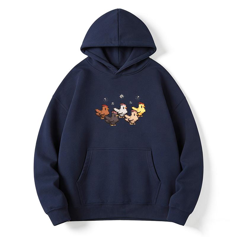 Christmas Chicken Stardew Valley Sweatshirt Pixel Art Gaming Gift Funny Stardew Hoodie Player Christmas