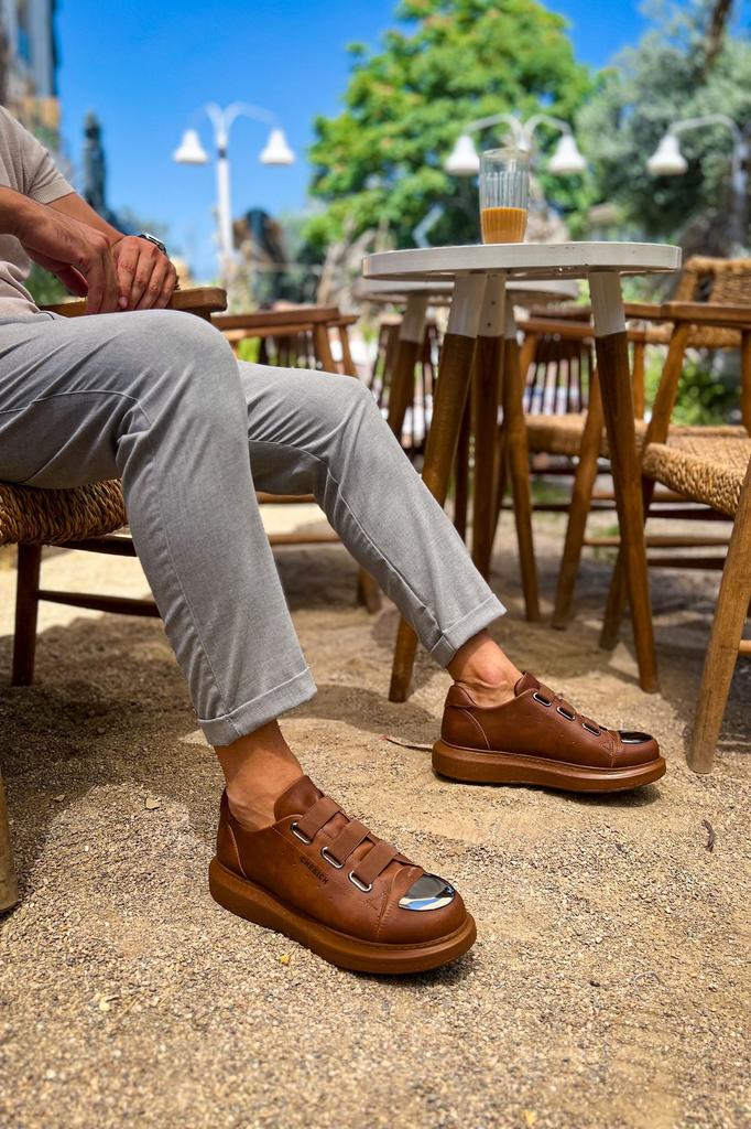 Chekich H New Collection CH251 Mirror Men Shoe White Black Brown Tan