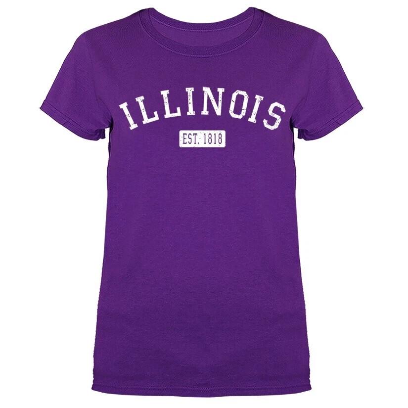 State of Illinois IL Women s T-shirt Unisex T-Shirt M