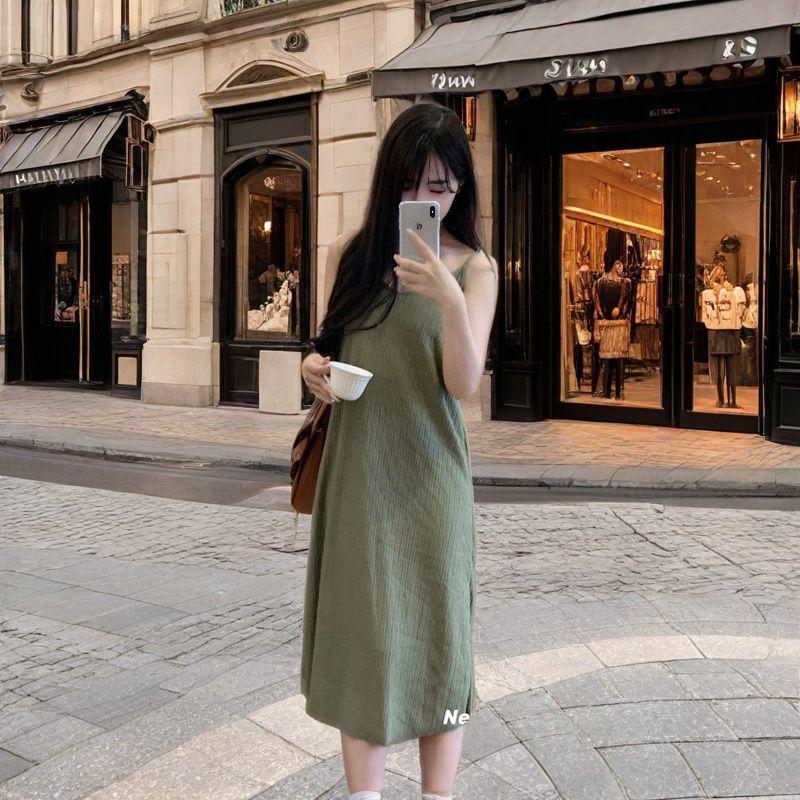 Women's Sleeveless Summer Tank Dress - Loose, Slimming, Large Size Base Layer