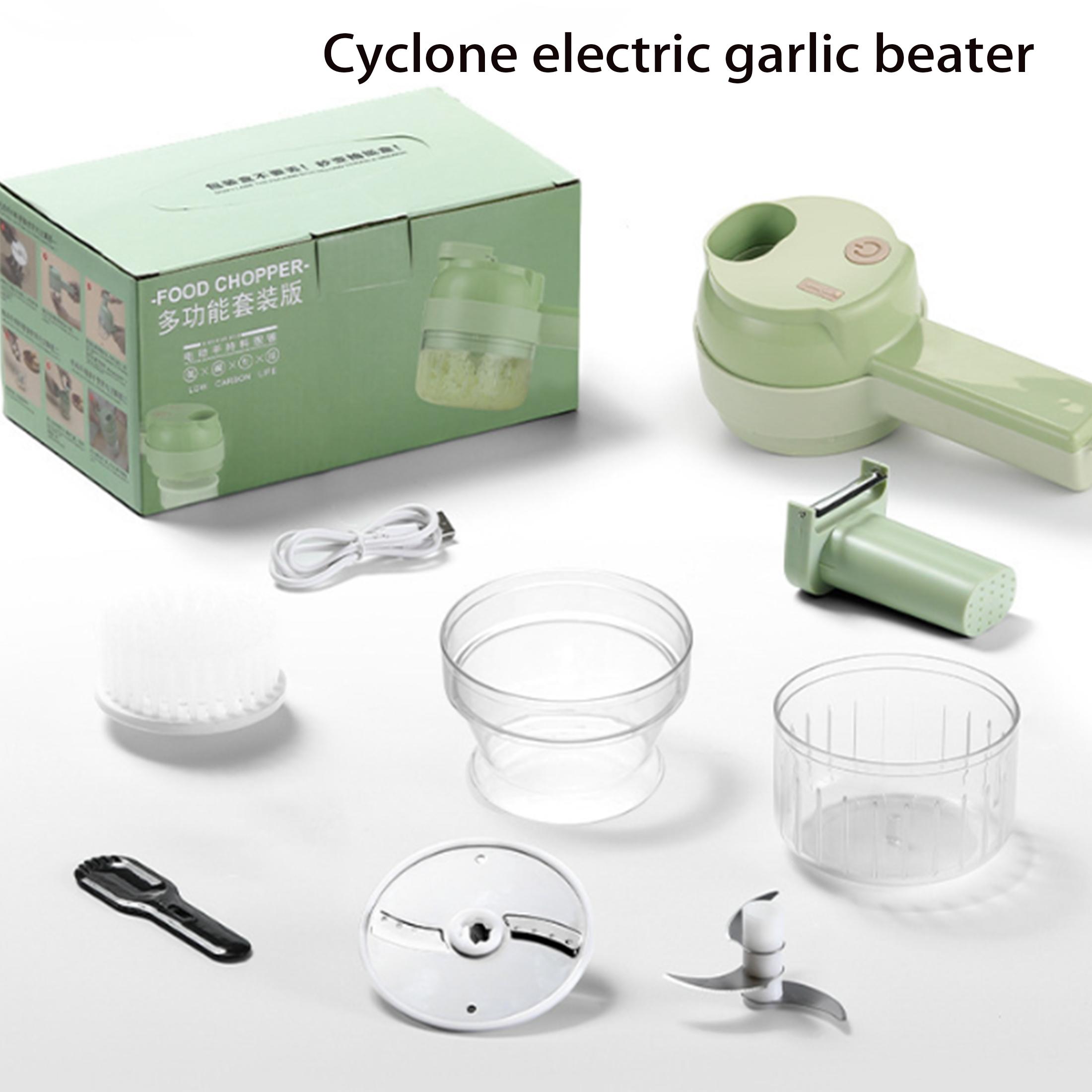 

Portable garlic chopper, mini food chopper, electric garlic chopper, USB rechargeable wireless blender, easy to clean. зелёный