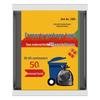 Sikerma Extra Large Thickened Black Flat-Top Garbage Bags