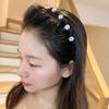 Pearl Wave Dual-Use Rhinestone Headband with Teeth – Trendy and Versatile Hair Accessory