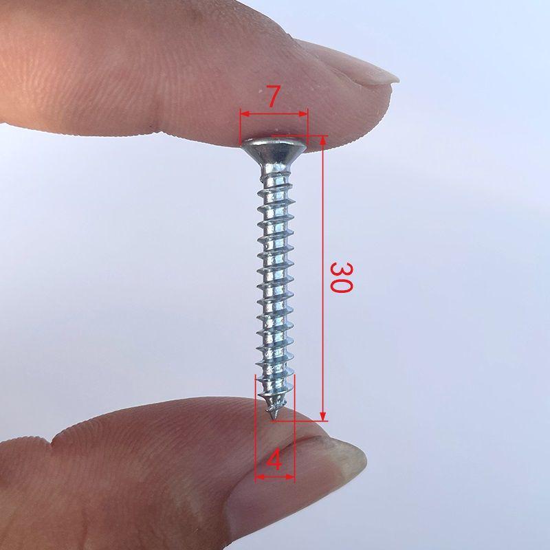 High-Strength Phillips 1022A Self-Tapping Wood Screws, Blue-White Zinc, M4/M5 for Curtain Installation and Woodworking.