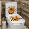 Sunflowers Bouquet Wall Sticker Bathroom Toilet Decor Living Room Refrigerator Home Decoration Decals