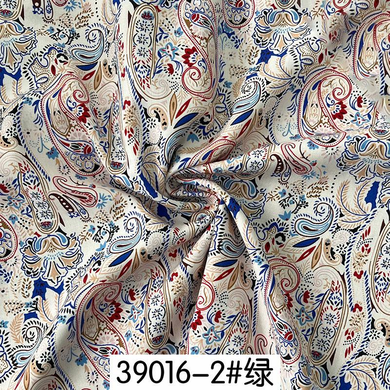 Rayon Fabric Plain Cashew Flower Bohemia Polka Dot Printed Cloth for Sewing Pajamas Skirts Clothes By Meters