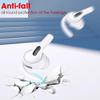 4 Pairs Soft Silicone Anti-Slip Covers for AirPods Pro, Comfortable Fit, Detachable Ear Hooks, Ergonomic Design, Black & White