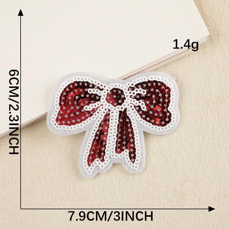 

Вышитая этикетка Вышитая нашивка наклейка Значок с логотипом Бант из пайеток Английская одежда аксессуары наклейка на ткань F2R-A-3-7