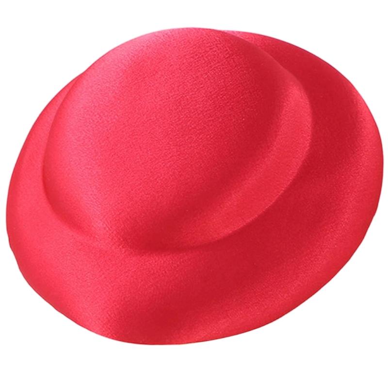 Pillbox Hat Solid Color Top Hat Millinery Fascinator Base Hat for Women Casual Wear Western Fedoras Hostesses Wear