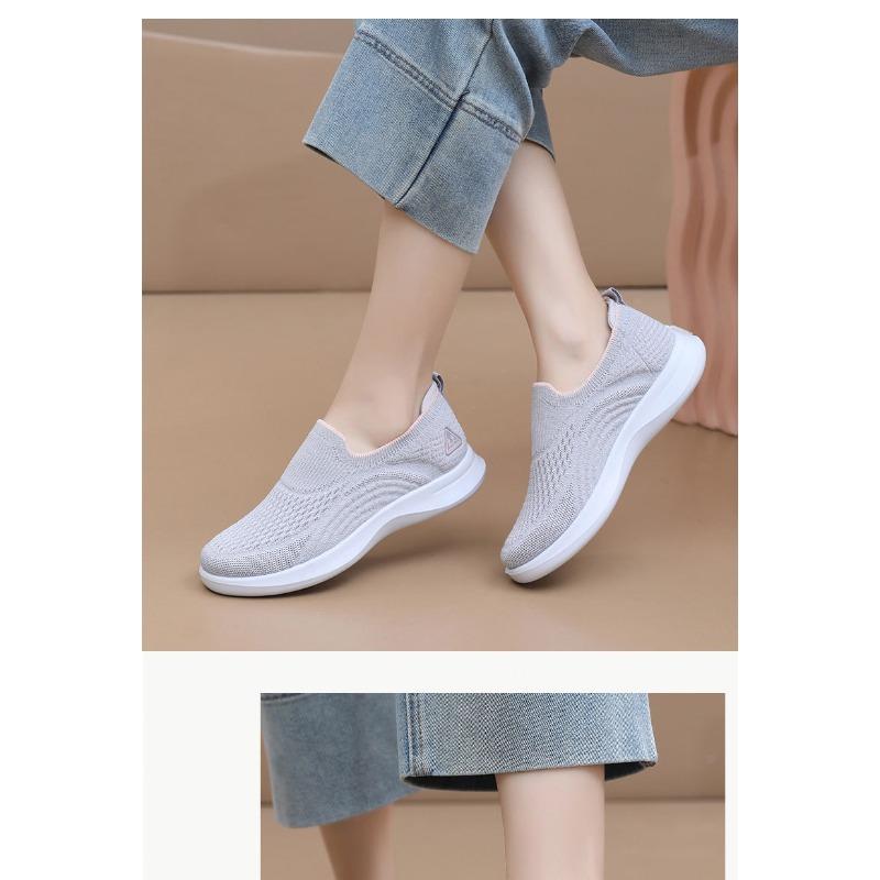 Women's Customizable Slip-On Walking Shoes, Soft Sole Lightweight Sneakers, Breathable Comfortable Casual Sports Shoes for Women