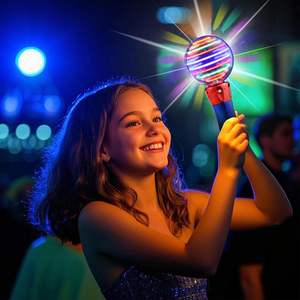MUSUNFE Magic Ball LED Light Up Toy Wand Party Favours for 3-12 Years Old Children Boys & Girls, Glow in the Dark Birthday Gifts