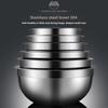 New Durable Stainless Steel Mixing Bowl Cold Vegetable Bowl Thickened Baking Fruit Salad Bowls Large Capacity Egg Mixing Basin