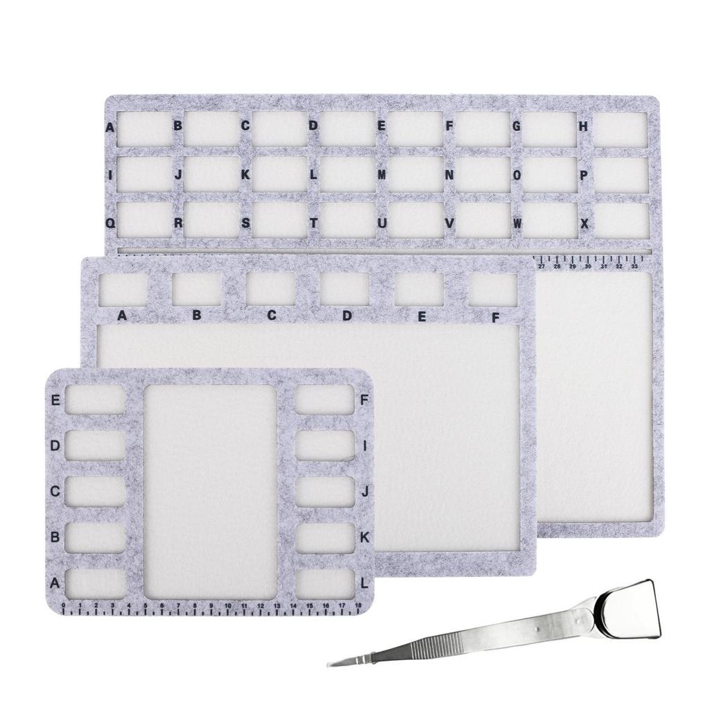4 Pieces Felt Bead Design Workboard Low-Mess for Beginners