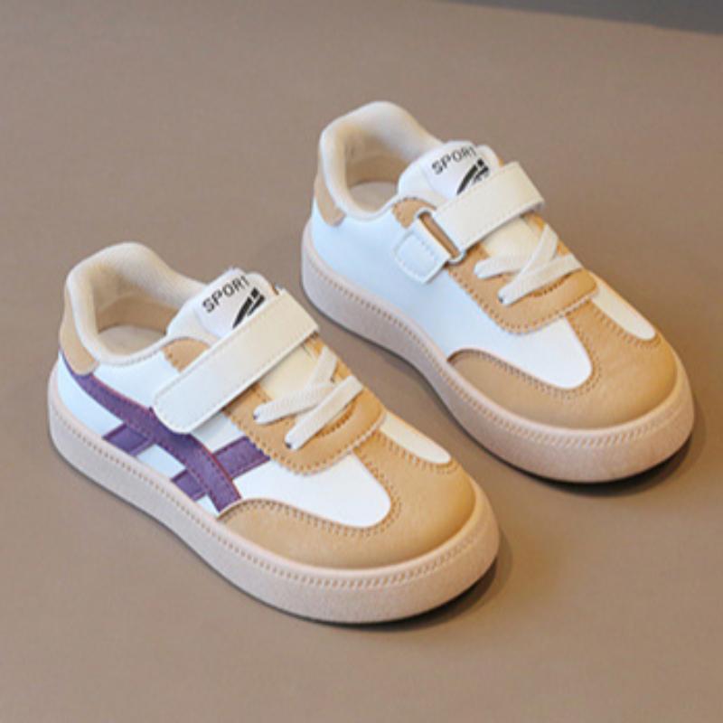 

Children s moral training shoes Spring and Autumn boys sports shoes Casual board shoes Girls white shoes Soft soled baby Forrest shoes 27 коричневий