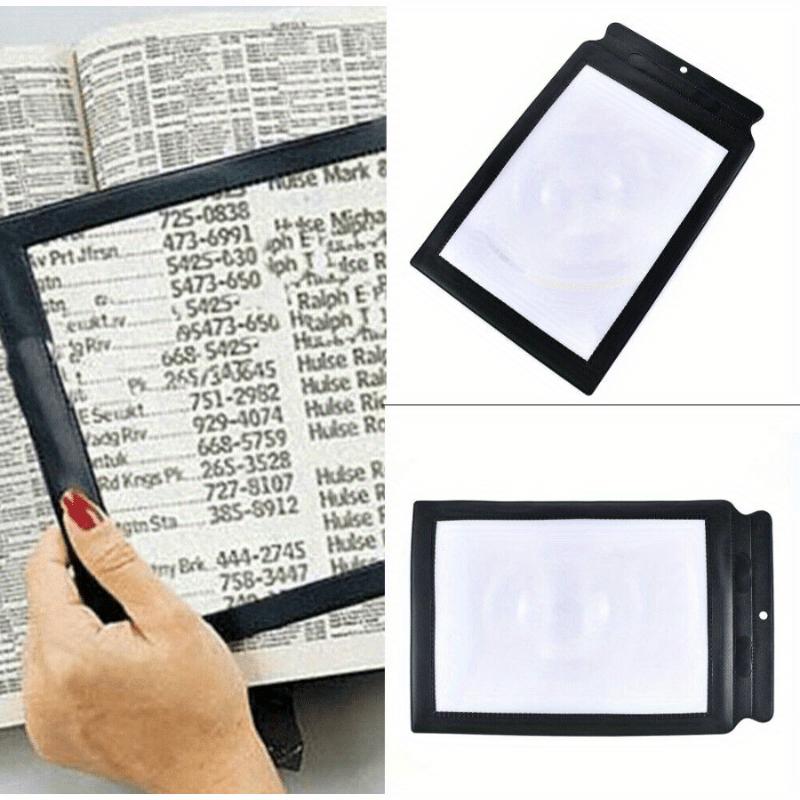1/2pcs Durable Pvc Material 3X Large Page Magnifying Glass - Handheld, Full-View Reading Aid