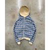 Reversible Plaid American Retro Zipper Hoodie Sweatshirt Mens Womens Casual Plaid Sweatshirt Solid Color Y2K Street Style