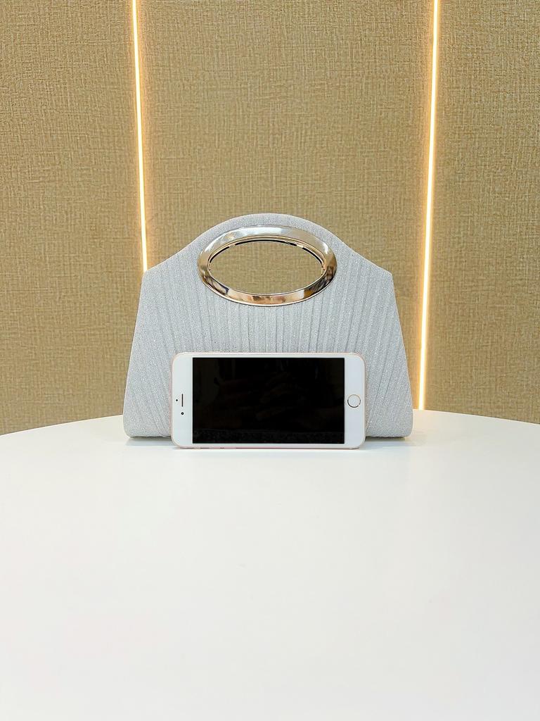 Lightweight Lady Clutch Bag Fashionable Elegant Pleated Handbag For Wedding Party Dating Light Luxury Temperament Crossbody Bags