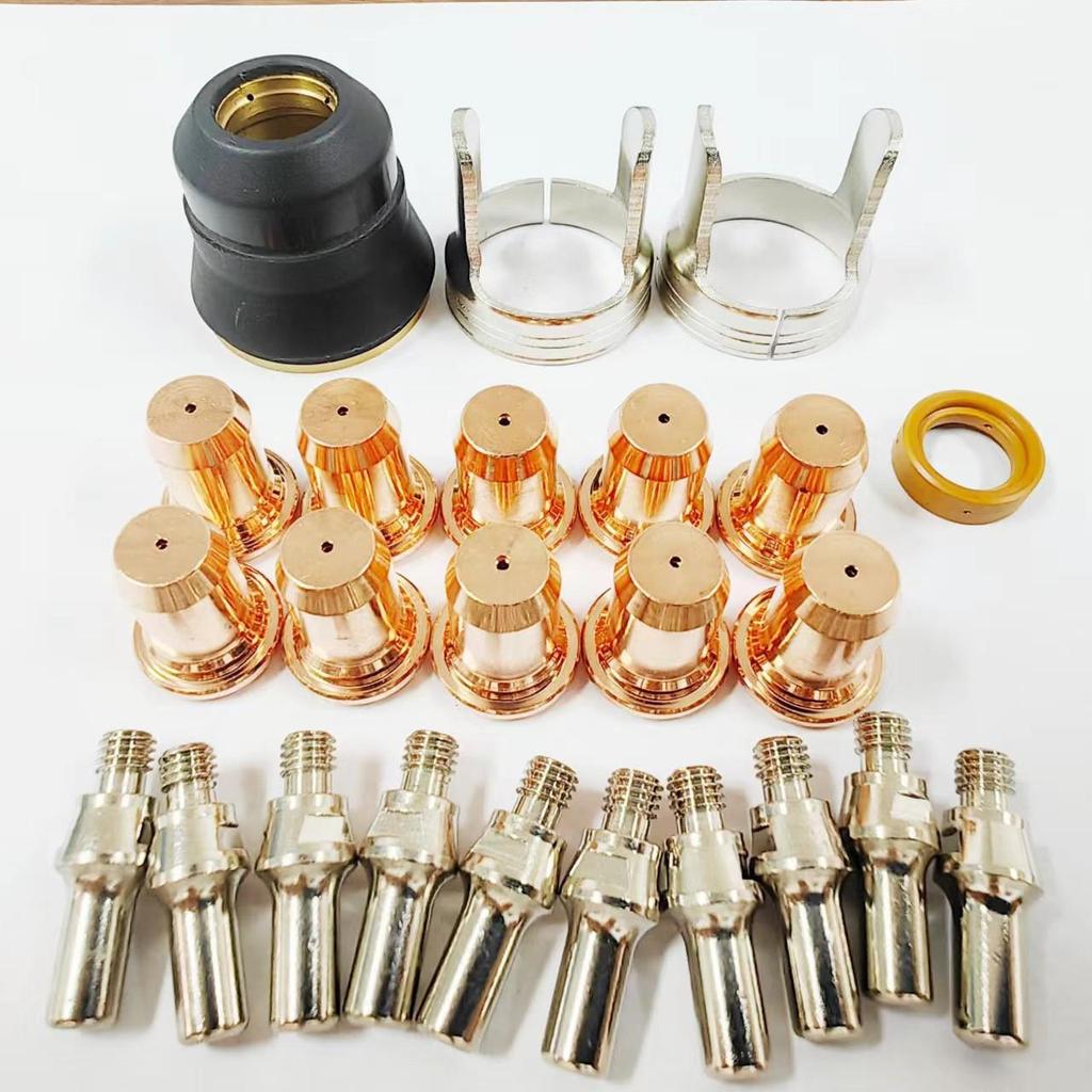IPT60 Plasma Cutter Electrode & Nozzle Set with Protective Cap