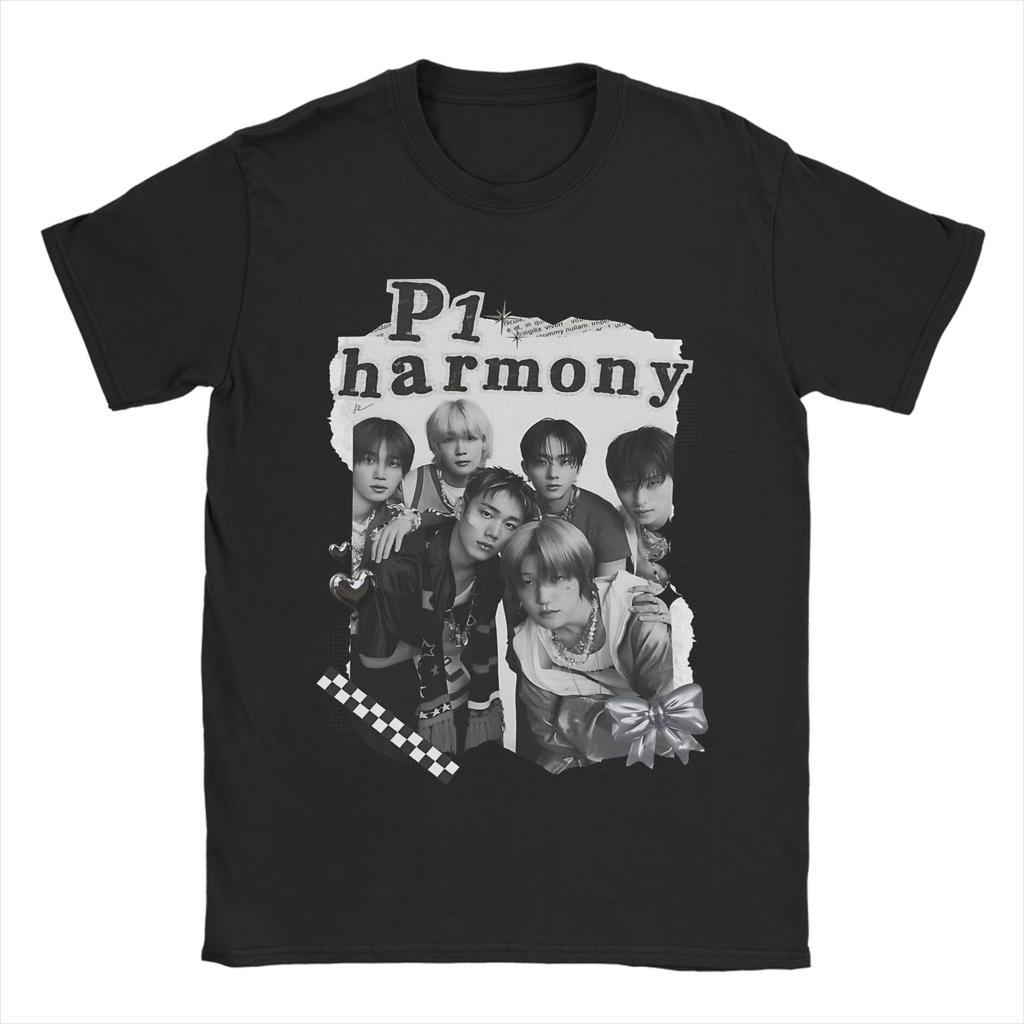 Herren Damen THEO P1harmony T-Shirts 100% Baumwolle Oberteile Lustiges Kurzarm Rundhals T-Shirt Geschenkidee T-Shirt