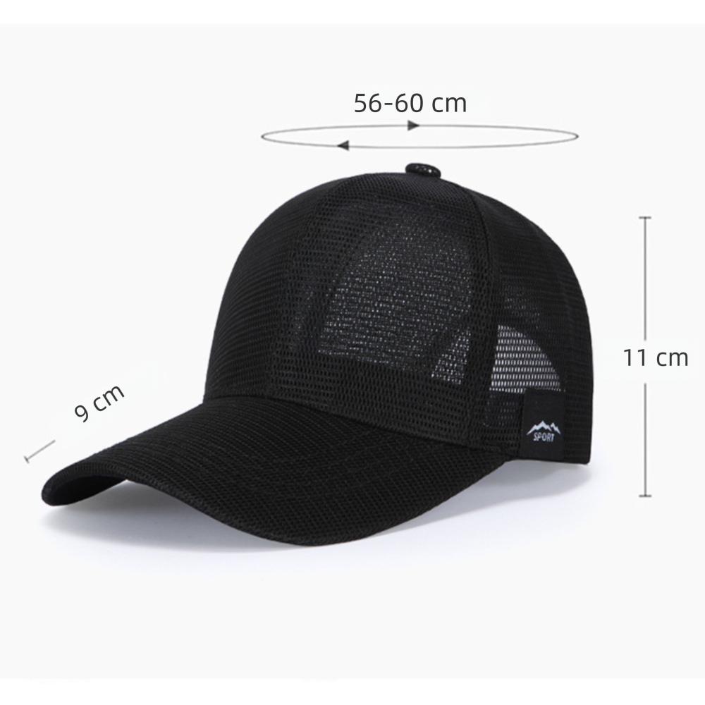 Summer Baseball Cap Full Mesh Snapback Hat Casual Sun Hat  for Men Women