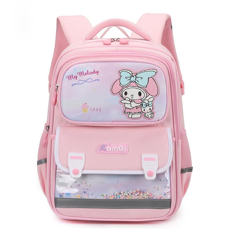 Adorable Cartoon Lightweight Backpack For Kids Trendy And Fashionable School Bag розовый
