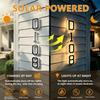LED Solar House Number Light, Waterproof Light‑Sensor Address Plate for Home Entrance Yard Wall Fence Gate Outdoor Household Decoration