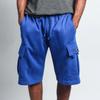 Summer new five-point pants overalls men's casual multi-pocket casual loose straight tooling