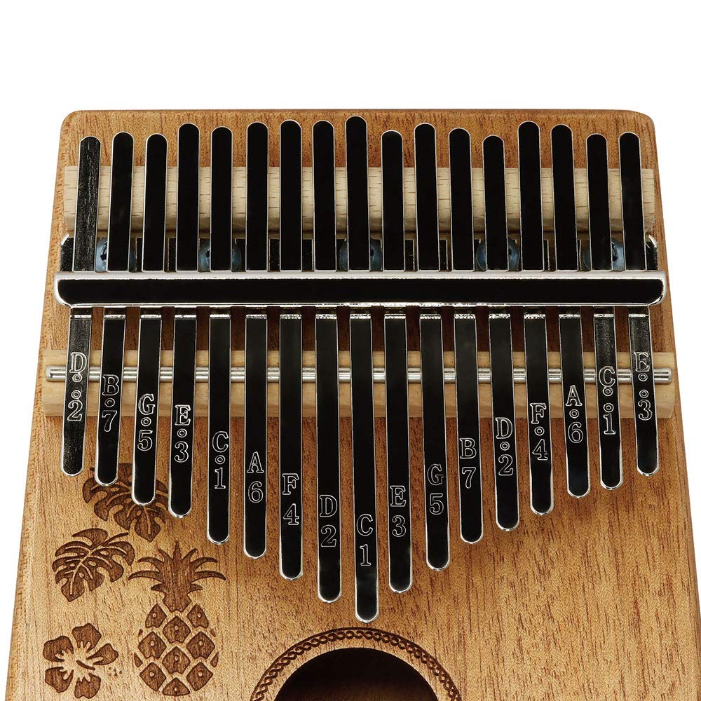 MAHALO Kalimba Daumenklavier 17 Tasten Hawaiianisches Design HWI M-KALIMBA