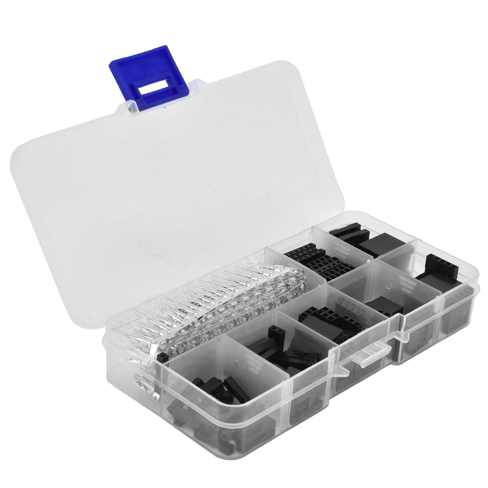 

310pcs 2.54mm Connectors Wire Jumper Cable Pin Header Connector Housing Assortment Kit