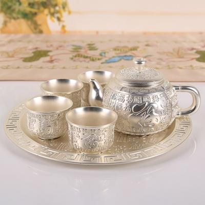 Xishi Baifu Tea Set, Liu Yin Tea Set, Teapot Teacup Tea Tray Set