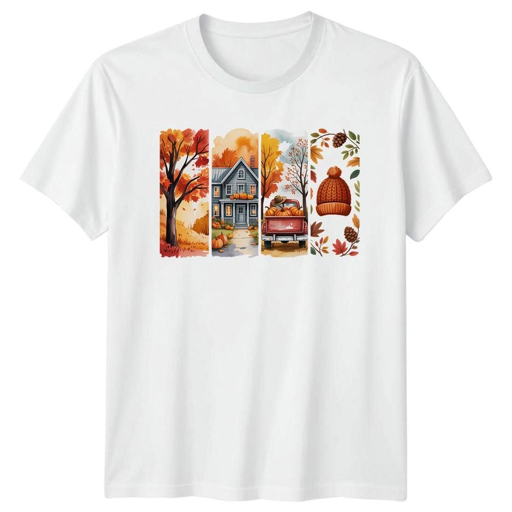 Cozy Autumn Vibes Pumpkin Patch TShirt Farmhouse Fall Gift For Him And Her S