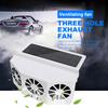 Solar Powered Car Exhaust Fan Car Window Fan Cooling Radiator Energy Saving Auto Cooler Fan Portable Deodorization Ventilator