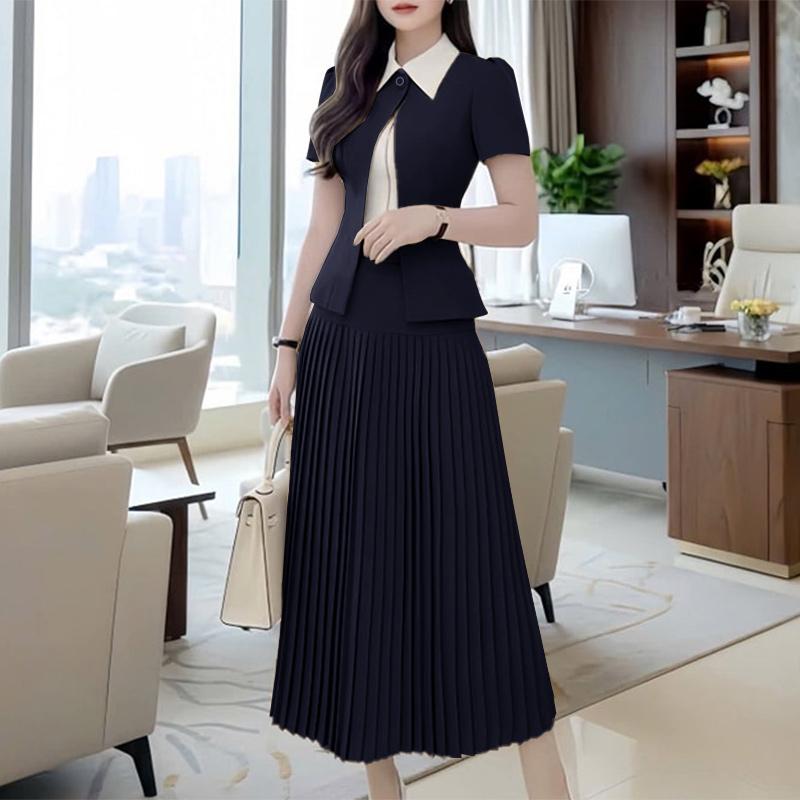 ZANZEA Women Short Sleeve Blouse and Skirts Summer Two Piece Suit Sets