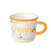 Children's Cartoon Family Large Capacity Mug Souvenir Creative Gift Cute Graffiti Ceramic Mug Gift Box