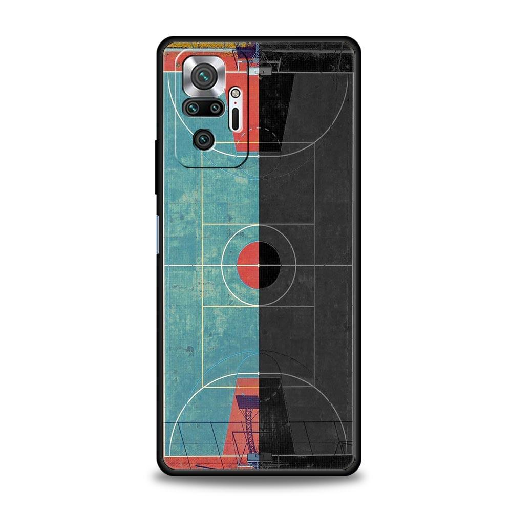 Football Basketball Tactical Board Phone Case Cover for Redmi 14C 10C Note 15 14 13 12 10 11 K40 Pro Plus 5G Soft TPU Shell Bag