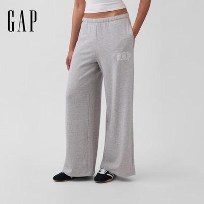 Women's Logo Embroidered Wide Leg Casual Pants