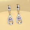 Lindon Kupferlegierung Zirkon Ohrringe Tropfen Ohrringe für Frauen Hochzeit Party Geschenke